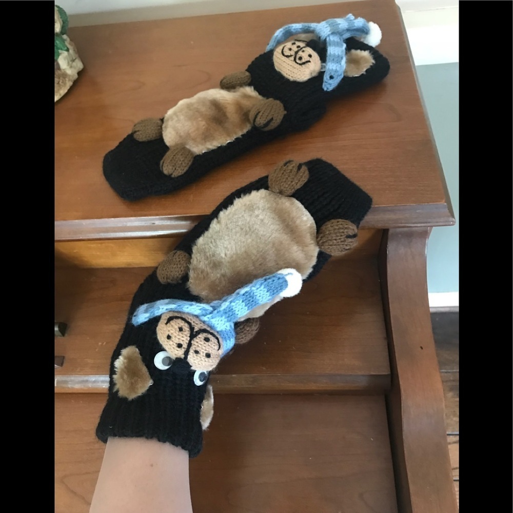 Rare 1980’s Handmade puppy dog Slipper Socks